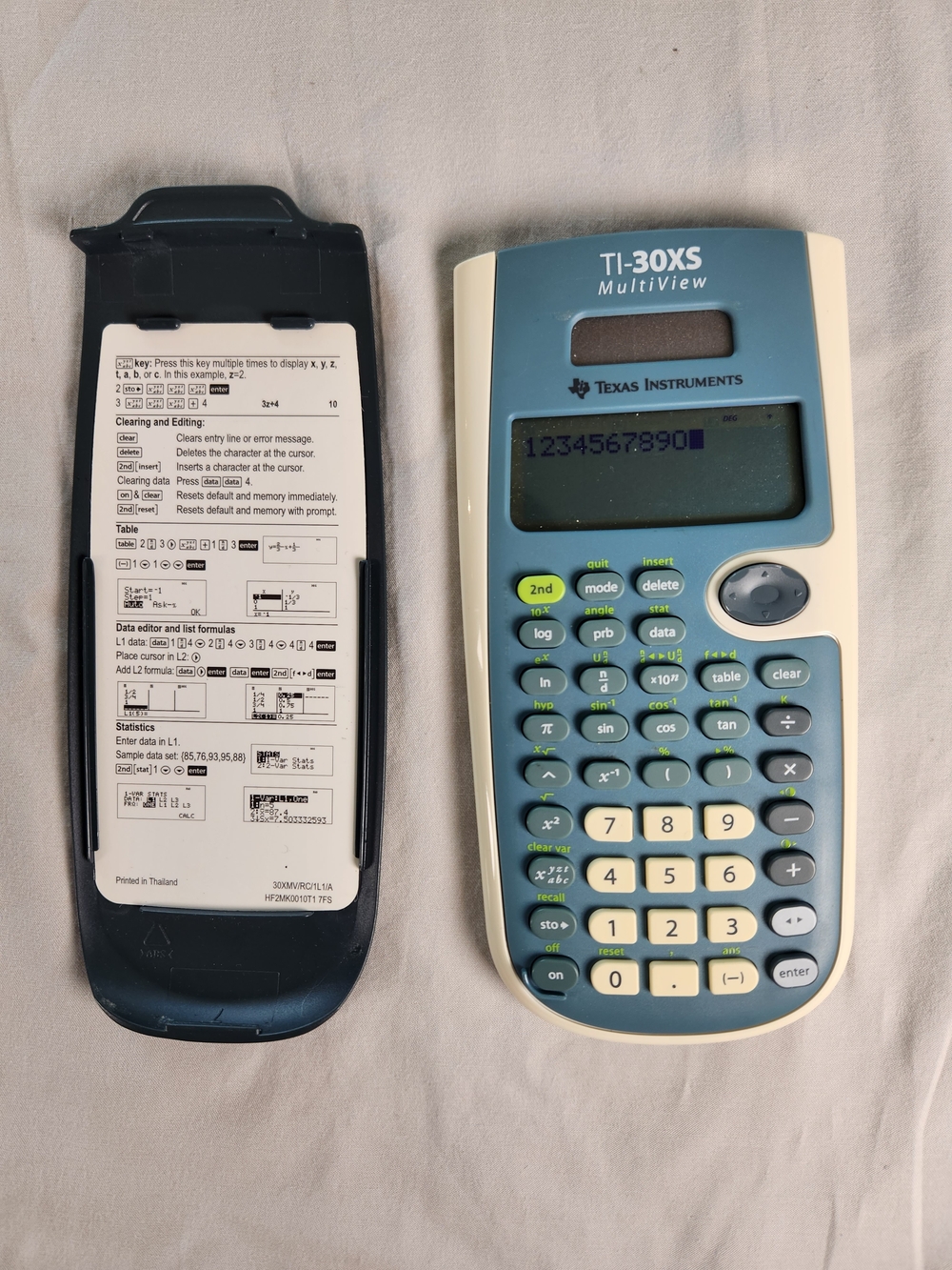 Texas Instruments TI-30XS Multiview Scientific Calculator - Blue and Cream